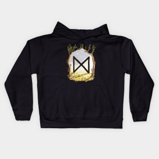 rune dagaz - magical symbol Kids Hoodie